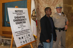 Sergeant participating in Disaster Emergency Exercise
