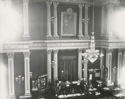 California State Capitol Senate Chamber between 1900 and 1906
