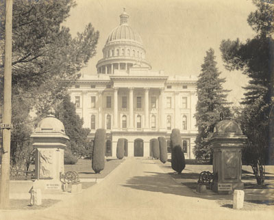 South side view of the State Capitol circa 1920s