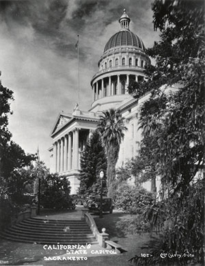 Southwest view of the State Capitol circa 1920s