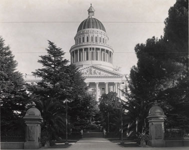 West side view of the State Capitol circa 1910s