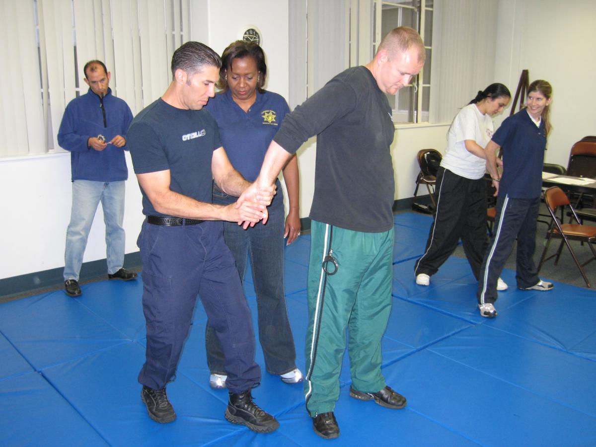 Sergeant staff participating in training